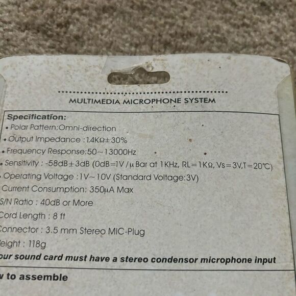 Dynamic Sound Multimedia Microphone System NOS - Picture 5 of 5